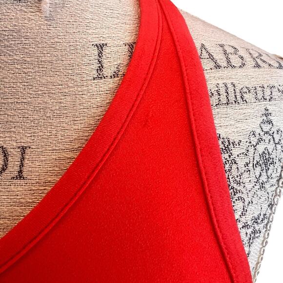 Nike Dri-FIT Orange Workout Tank Top Racerback Gym Running Size M - Picture 5 of 7